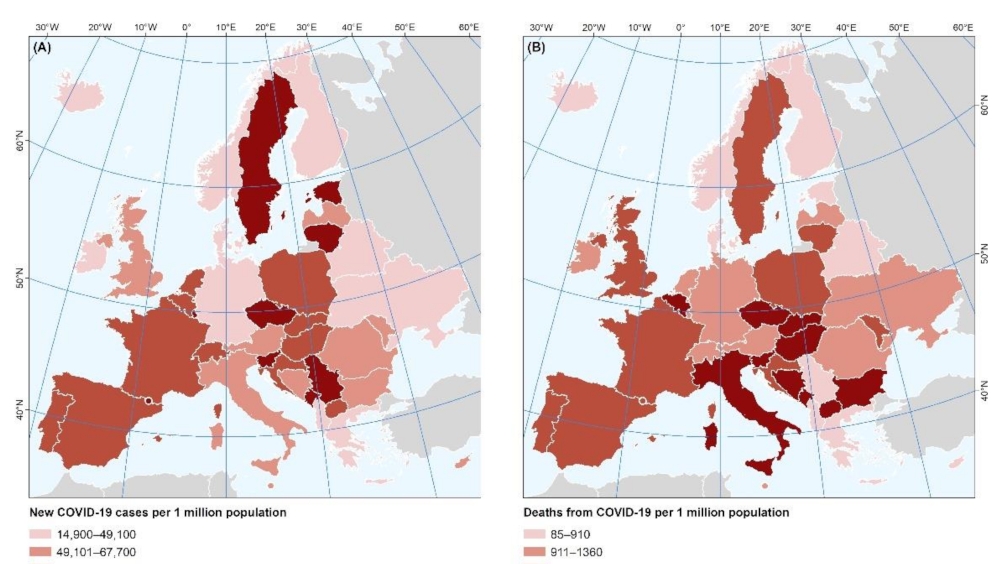 Exploring the Mortality Impact of COVID-19 in Europe: An Analysis of Regional Inequalities